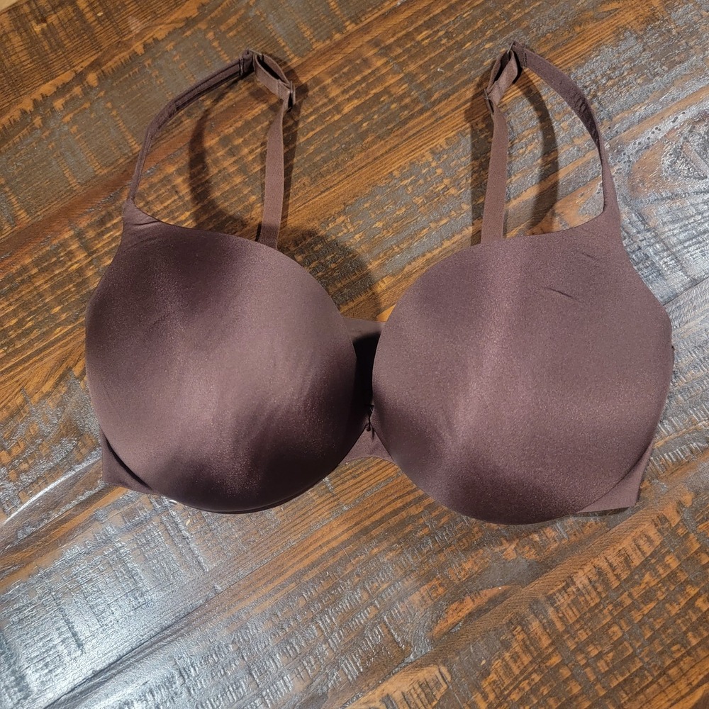 SKIMS Ultimate Push Up Bra Cocoa Brown 38DD Underwire Sculpted Lift T Shirt